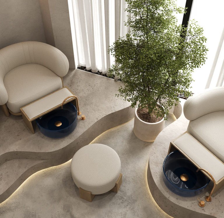 hairdressing salon interiors